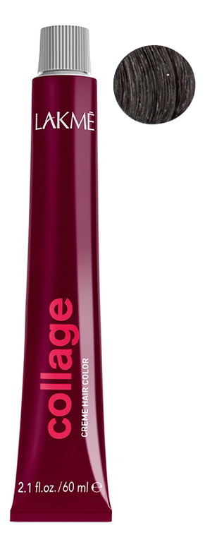 

Перманентная крем-краска для волос Collage Creme Hair Color 60мл: 4-00 Средний шатен, Перманентная крем-краска для волос Collage Creme Hair Color 60мл