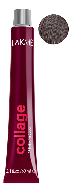 

Перманентная крем-краска для волос Collage Creme Hair Color 60мл: 5-06 Светлый шатен теплый, Перманентная крем-краска для волос Collage Creme Hair Color 60мл