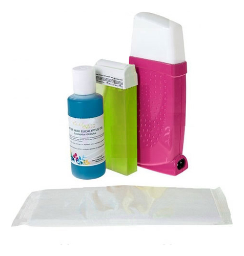 

Набор для депиляции Австралия (косметичка + нагреватель д/воска в картриджах 35W + картридж с воском Австралия 100мл + нетканые полосоки д/депиляции 20шт + масло после депиляции 125мл): Воскоплав фуксия, Набор для депиляции Австралия (косметичка + нагрева