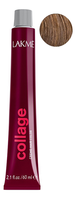 

Перманентная крем-краска для волос Collage Creme Hair Color 60мл: 7-30 Средний блондин золотистый, Перманентная крем-краска для волос Collage Creme Hair Color 60мл