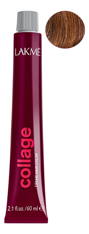 

Перманентная крем-краска для волос Collage Creme Hair Color 60мл: 7-64 Средний блондин коричнево-медный, Перманентная крем-краска для волос Collage Creme Hair Color 60мл