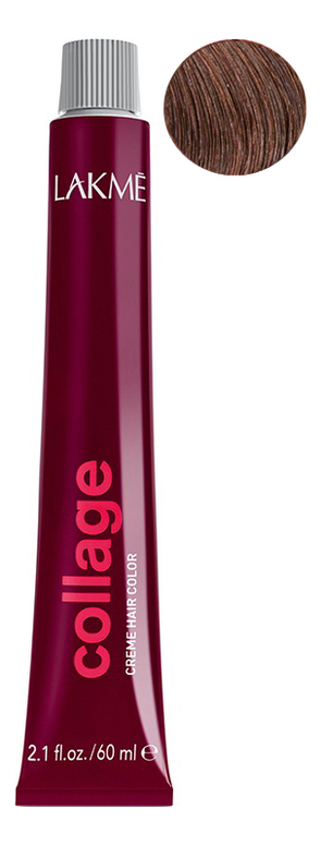 

Перманентная крем-краска для волос Collage Creme Hair Color 60мл: 7-65 Средний блондин коричнево-махагоновый, Перманентная крем-краска для волос Collage Creme Hair Color 60мл