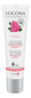 Дневной крем для увлажнения лица с Био-дамасской розой Active Smoothing Day Cream 30мл