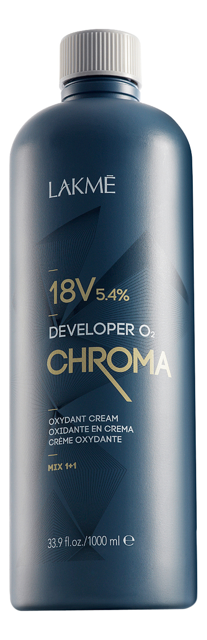 

Стабилизированный крем-окислитель для волос 18V 5,4% Chroma Developer Oxydant Cream: Крем-окислитель 1000мл, Стабилизированный крем-окислитель для волос 18V 5,4% Chroma Developer Oxydant Cream