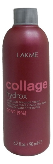 Стабилизированный крем-окислитель для волос 30V 9% Collage Hydrox Stabilized Peroxide Creme: Крем-окислитель 90мл