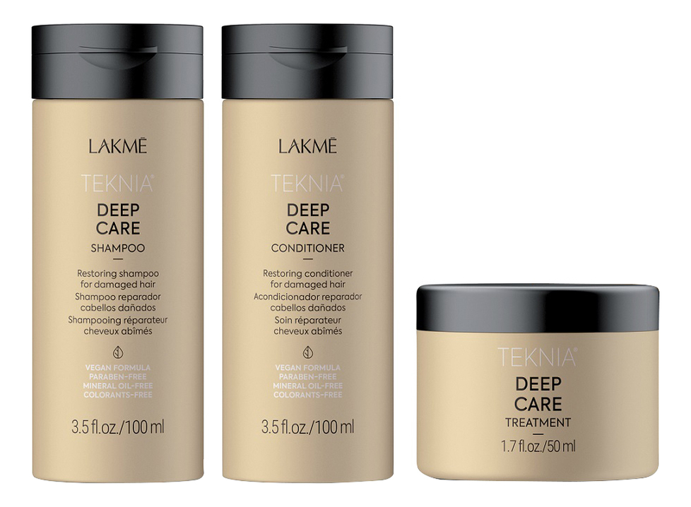 

Набор для волос Teknia Deep Care Travel Pack (шампунь 100мл + кондиционер 100мл + маска 50мл)