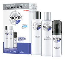 NIOXIN Набор для волос Hair System 6 Noticeably Thinning (шампунь Cleanser Shampoo 300мл + кондиционер Therapy Conditioner 300мл + маска Scalp Treatment 100мл)