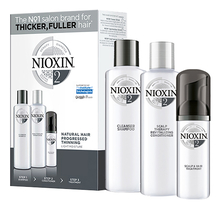 NIOXIN Набор для волос Hair System 2 Noticeably Thinning (шампунь Cleanser Shampoo 150мл + кондиционер Scalp Revitaliser Conditioner 150мл + маска Scalp Treatment 40мл)