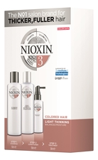 NIOXIN Набор для волос Hair System 3 Noticeably Thinning (шампунь Cleanser Shampoo 150мл + кондиционер Scalp Revitaliser Conditioner 150мл + маска Scalp Treatment 50мл)
