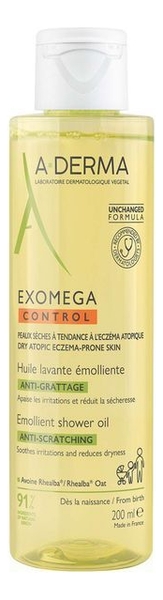 

Смягчающее очищающее масло Exomega Control: Масло 200мл, Масло смягчающее для лица и тела Exomega Huile Nettoyante Emolliente
