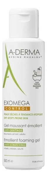 

Гель смягчающий для лица и тела Exomega Gel Moussant Emollient: Гель 500мл, Гель смягчающий для лица и тела Exomega Gel Moussant Emollient