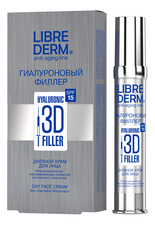 Librederm Дневной крем для лица Гиалуроновый филлер Hyaluronic 3D Filler Day Face Cream SPF15 30мл
