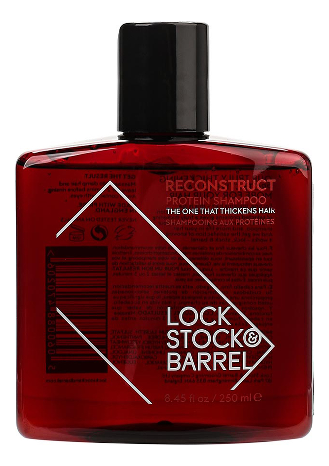 Купить Увлажняющий шампунь для волос Reconstruct Protein Shampoo: Шампунь 250мл, Lock Stock & Barrel