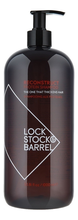 Купить Увлажняющий шампунь для волос Reconstruct Protein Shampoo: Шампунь 1000мл, Lock Stock & Barrel