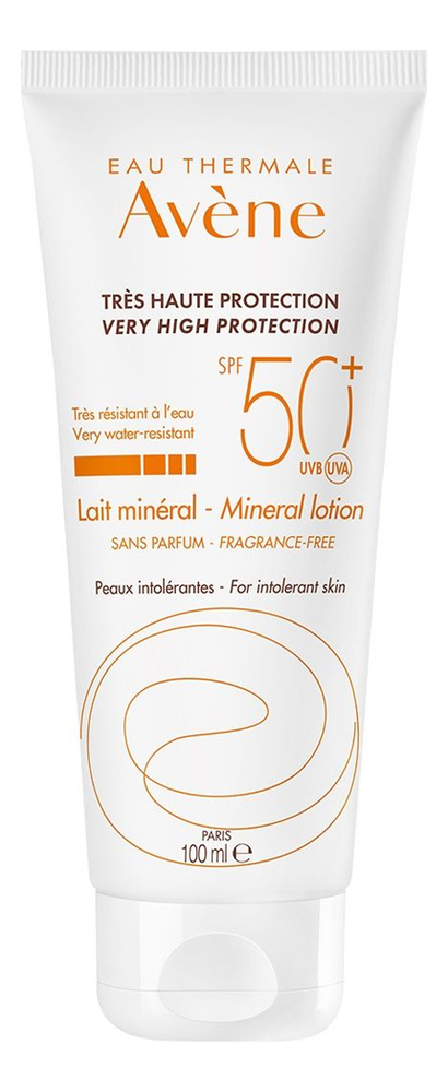 Солнцезащитное молочко для тела Peaux Intolerantes Tres Haute Protection Lait Mineral SPF50+ 100мл
