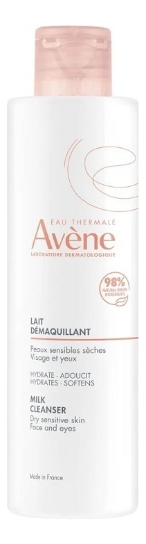 Мягкое молочко для лица Soins Essentiels Visage Lait Demaquillant Douceur 200мл avene lait demaquillant douceur