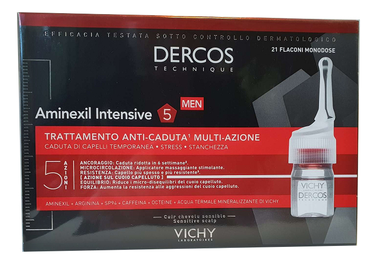 

Средство против выпадения волос для мужчин Dercos Aminexil Intensive 5: Средство 21шт, Средство против выпадения волос для мужчин Dercos Aminexil Intensive 5