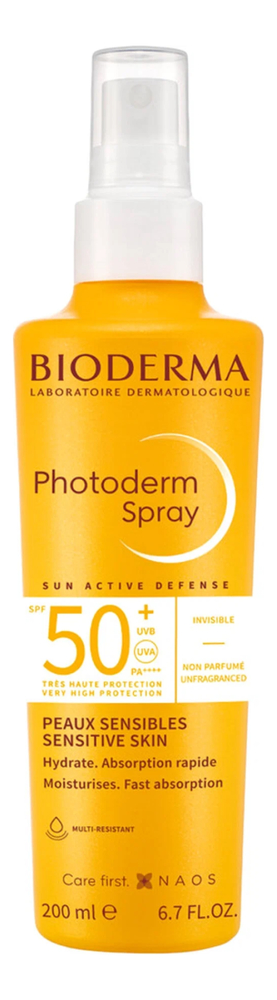 цена Спрей для тела Photoderm Spray SPF50+ 200мл