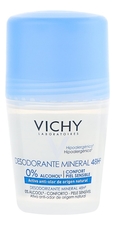Vichy Шариковый дезодорант с минералами без солей алюминия Mineral Deodorant Roll-On 48H 50мл