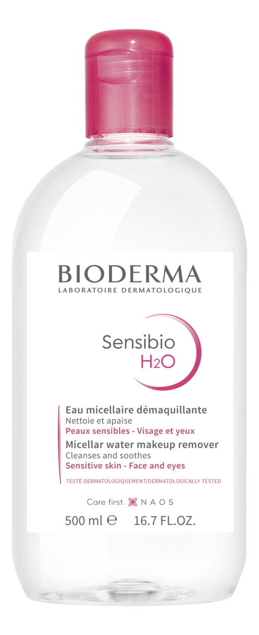 Мицеллярная вода для лица Sensibio H2O Micelle Solution: Вода 500мл гиалуроновая кислота улиточный секрет tete mini hyaluronic acid snail extract 10 мл