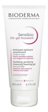 Очищающий гель для лица и тела Sensibio DS+ Soothing Purifyng Cleansing Gel 200мл
