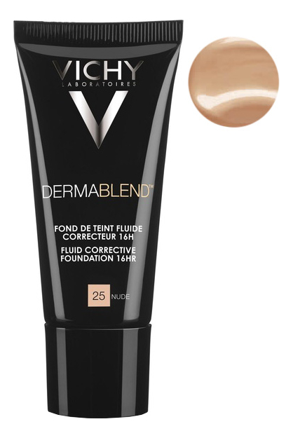 

Корректирующий тональный флюид Dermablend Fluid Corrective 16H 30мл: 25 Nude, Корректирующий тональный флюид Dermablend Fluid Corrective 16H 30мл