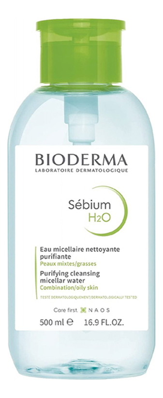 

Мицеллярная вода для лица Sebium H2O Solution Micellaire: Вода 500мл (с помпой), Мицеллярная вода для лица Sebium H2O Solution Micellaire