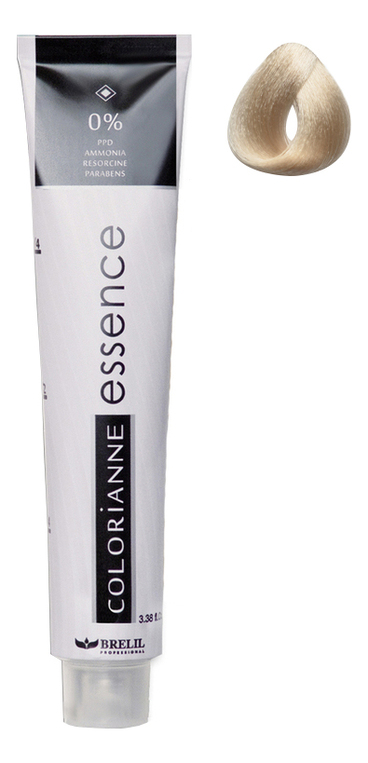 

Краска для волос без аммиака Colorianne Essence 100мл: 100.1 Суперосветлитель пепельная платина, Краска для волос без аммиака Colorianne Essence 100мл