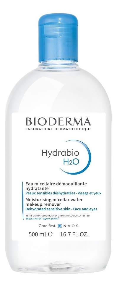 

Мицеллярная вода для лица Hydrabio H2O: Вода 500мл, Мицеллярная вода для лица Hydrabio H2O