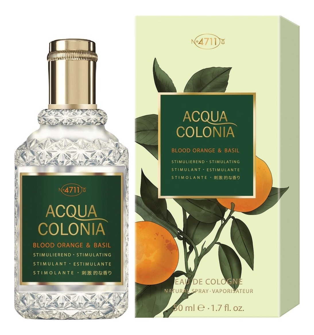 

4711 Acqua Colonia Blood Orange & Basil: одеколон 50мл, 4711 Acqua Colonia Blood Orange & Basil