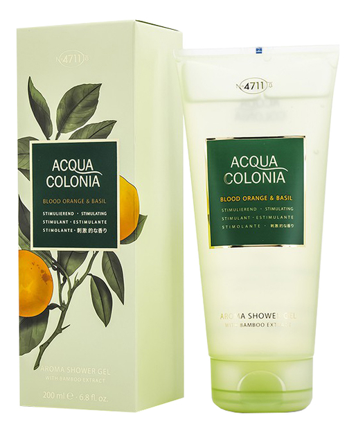

4711 Acqua Colonia Blood Orange & Basil: гель для душа 200мл, 4711 Acqua Colonia Blood Orange & Basil