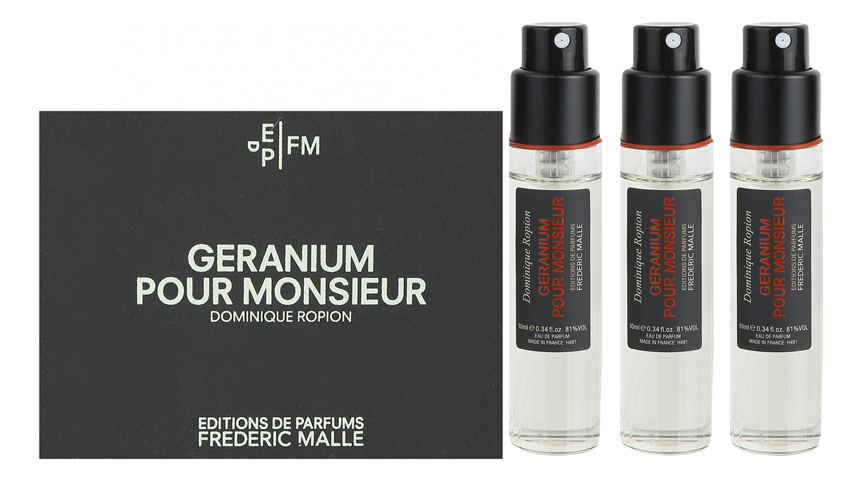 Geranium Pour Monsieur: парфюмерная вода 3*10мл