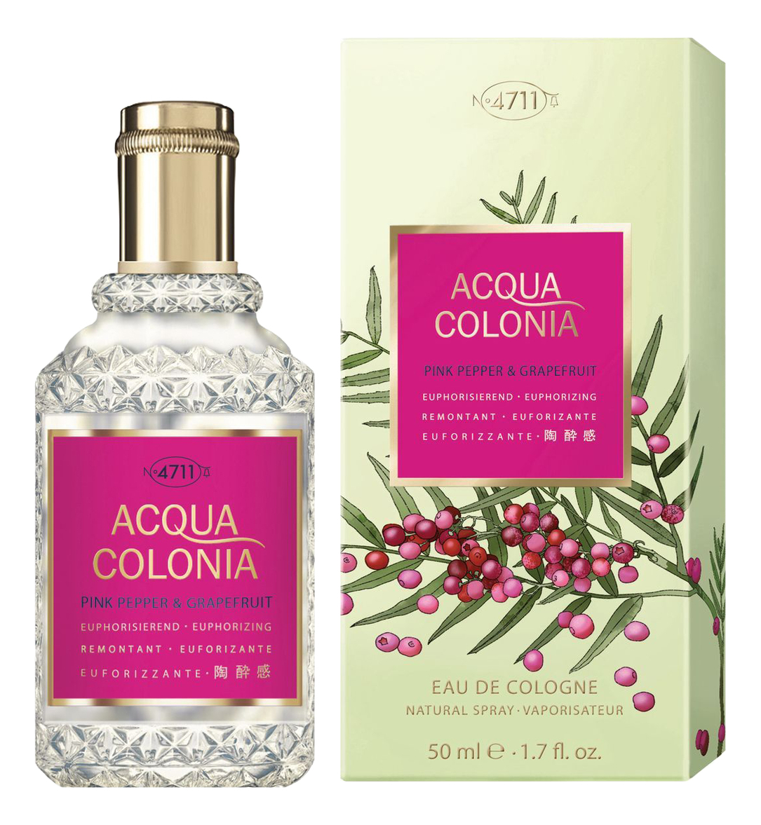 

4711 Acqua Colonia Pink Pepper & Grapefruit: одеколон 50мл, 4711 Acqua Colonia Pink Pepper & Grapefruit