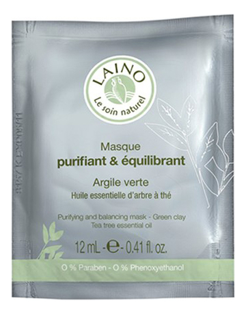 

Очищающая маска для лица с зеленой глиной Masque Purifiant & Equilibrant 12г