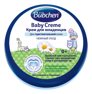 Купить Детский крем для кожи в области пеленания Нежный уход Baby Creme: Крем 150мл, Bubchen