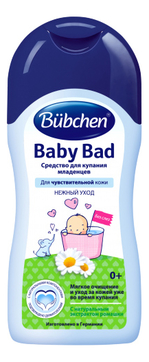 Детское средство для купания младенцев с экстрактом ромашки Нежный уход Baby Bad