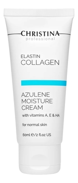Азуленовый крем для лица с витаминами и гиалуроновой кислотой Elastin Collagen Azulene Moisture Cream
