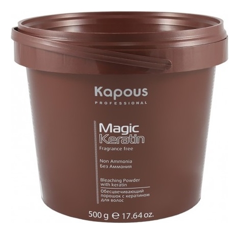 цена Обесцвечивающий порошок для волос с кератином Magic Keratin Fragrance Free Non Ammonia Bleaching Powder: Порошок 500г