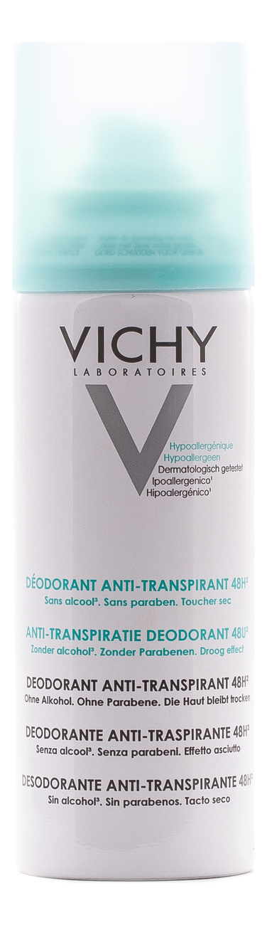 Дезодорант-спрей регулирующий Deodorant Anti-Transpirant Spray 48H 125мл, Vichy  - Купить