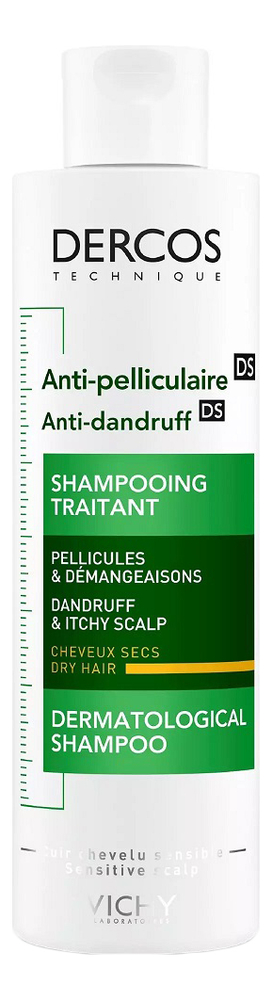 

Шампунь против перхоти для сухих волос и кожи головы Dercos Anti-Dandruff 200мл: Шампунь-уход 200мл, Шампунь-уход против перхоти для сухой кожи головы Dercos Anti-Dandruff DS
