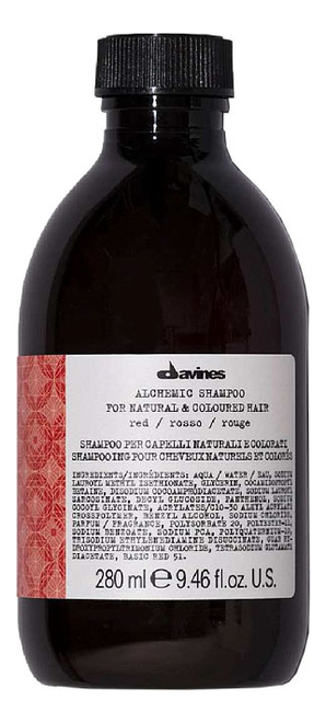 

Шампунь для натуральных и окрашенных волос Alchemic Shampoo For Natural And Coloured Hair (red): Шампунь 280мл, Шампунь для натуральных и окрашенных волос Alchemic Shampoo For Natural And Coloured Hair (red)