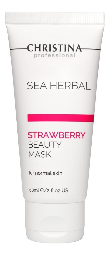 Маска для лица на основе морских трав Клубника Sea Herbal Beauty Mask Strawberry: Маска 60мл маска красоты на основе морских трав для нормальной кожи клубника christina sea herbal beauty mask strawberry 60мл