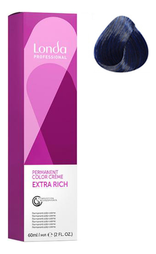 Купить Стойкая крем-краска для волос Permanent Color Creme Extra Rich 60мл: 0/88 Интенсивный синий микстон, Londa Professional