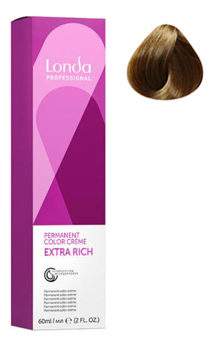 

Стойкая крем-краска для волос Permanent Color Creme Extra Rich 60мл: 7/3 Блонд золотистый, Стойкая крем-краска для волос Permanent Color Creme Extra Rich 60мл