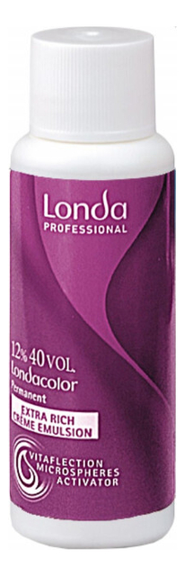 Окислительная эмульсия для волос Londacolor Extra Rich Creme Emulsion 60мл: Эмульсия 12% 40Vol окислительная эмульсия для волос londacolor extra rich creme emulsion 12% 40vol 1000мл