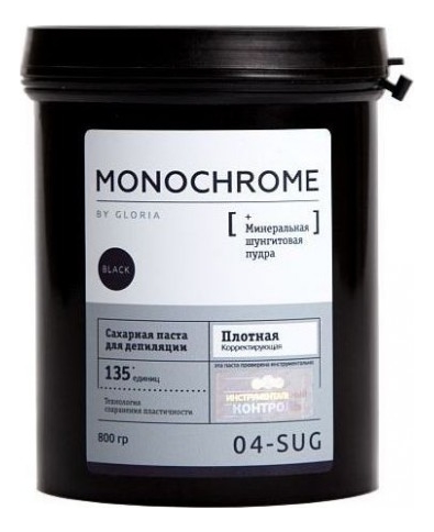 Плотная корректирующая сахарная паста для шугаринга Monochrome 04-Sug 800г monochrome набор для шугаринга