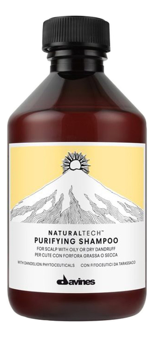Купить Шампунь против перхоти Natural Tech Purifying Shampoo: Шампунь 250мл, Davines