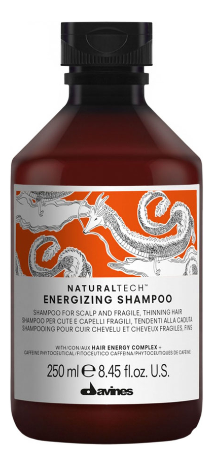 Энергетический шампунь против выпадения волос Natural Tech Energizing Shampoo: Шампунь 250мл davines natural tech energizing shampoo энергетический шампунь против выпадения волос 1000 мл