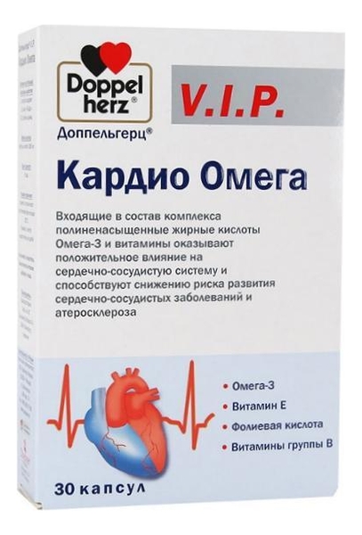 

Биодобавка Кардио Омега V.I.P. 30 капсул