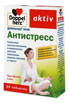 

Биодобавка Антистресс Aktiv 30 таблеток